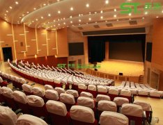 学校报告厅墙面装修吸音板效果图