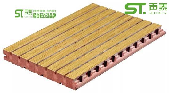 广西会议室槽木吸音板(图2)